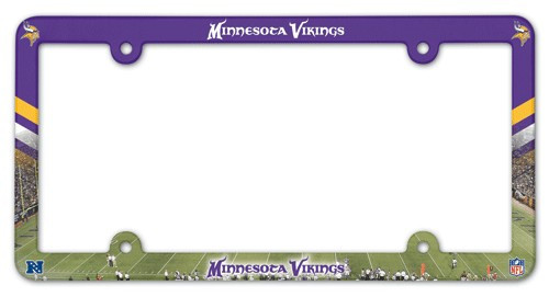 <span>Full Color License Plate Frame for a standard car license plate, front or back; is molded in durable plastic and top surface printed with a durable ink on the entire surface. The design maximizes space for tab sticker clearance. Made in USA. Made by Wincraft.</span>