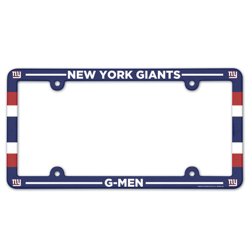 <span>Full Color License Plate Frame for a standard car license plate, front or back; is molded in durable plastic and top surface printed with a durable ink on the entire surface. The design maximizes space for tab sticker clearance. Made in USA. Made by Wincraft.</span>