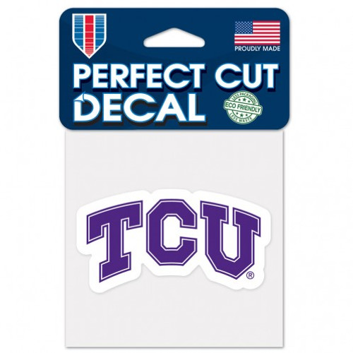 TCU Horned Frogs Decal 4x4 Perfect Cut Color Special Order