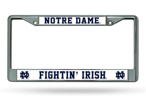 Show everyone who you root for with this chrome license plate frame! Features your favorite team's name and logo, and has pre-drilled holes for easy mounting. The chrome frame is very durable and will last for a long time! They are also a great gift for a fan. Made by Rico.