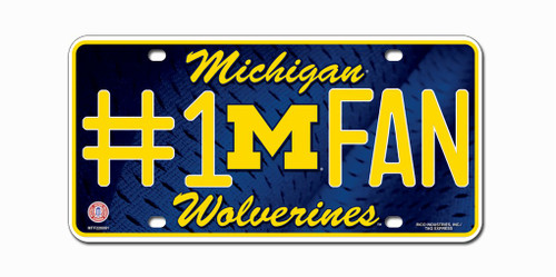 Show off your team spirit with this aluminum license plate! They are 1/16" thick and 6"x12" in size. These are great for the car, or even to display at home or the office. They feature bright, vibrant colors that will catch anyone's eye!. Made By Rico Industries