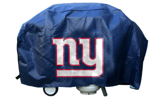 Show your favorite team and protect your barbeque grill at the same time! The cover is made of a .15 mil thick vinyl with 1/4" flannel lining to protect stainless grill finishes. The stitching is tested at 30 lb. pull strength. The hook and loop velcro closures hold the cover in place during high winds. Large team logo is printed on one side. The grill cover will fit a grill up to 68" wide, 35" high and 21" deep. Made by Rico.