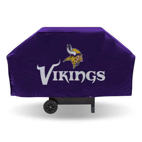 Show your favorite team and protect your barbeque grill at the same time! The cover is made of .10 mil thick heavy duty vinyl and features your favorite team's logo. Will fit most grills up to 68" wide, 35" high and 21" deep. There is a hook and loop velcro closure at the bottom for a secure fit. Made by Rico.