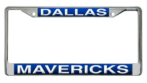 Show the world who your favorite team is with this laser cut chrome license plate frame. Features your team's name laser cut into a colored acrylic insert. The pre-drilled holes make for easy mounting. The chrome frame is very durable and will last for a long time! A great gift for a fan. Made by Rico.