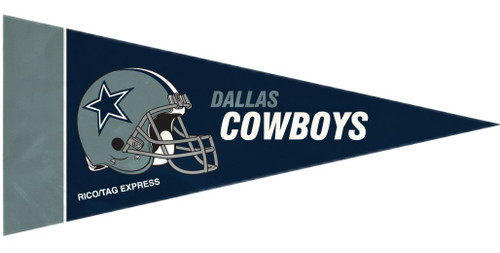 This set of eight mini pennants is the perfect decoration for a party, kids room, rec room, a bar, or anyplace imaginable. Each pennant is 4"x9" in size and made of felt. They feature your favorite team's colors and design. Made By Rico Industries