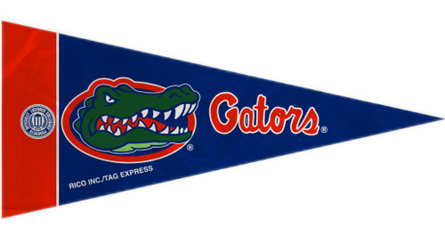 This set of eight mini pennants is the perfect decoration for a party, kids room, rec room, a bar, or anyplace imaginable. Each pennant is 4"x9" in size and made of felt. They feature your favorite team's colors and design. Made By Rico Industries