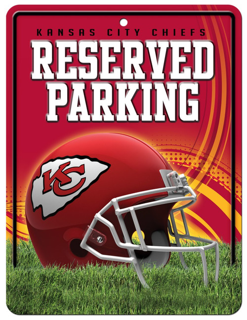 This parking sign has beautiful graphics using a 4 color process on embossed metal. It has a pre-drilled hole for easy hanging. The sign is approximately 8.5"x11" in size. The perfect gift for your favorite sports fan. Made By Rico Industries