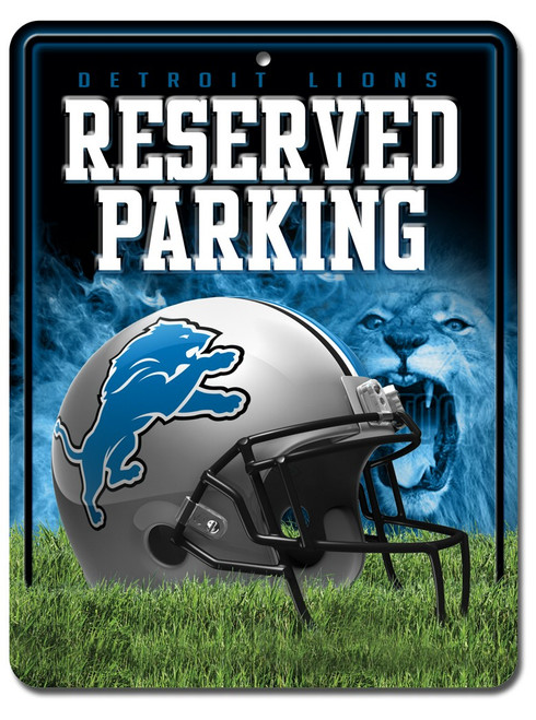 This parking sign has beautiful graphics using a 4 color process on embossed metal. It has a pre-drilled hole for easy hanging. The sign is approximately 8.5"x11" in size. The perfect gift for your favorite sports fan. Made By Rico Industries