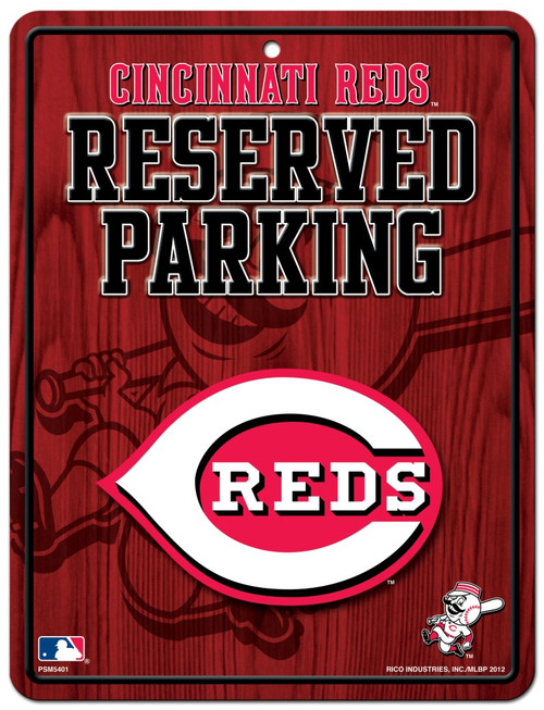This parking sign has beautiful graphics using a 4 color process on embossed metal. It has a pre-drilled hole for easy hanging. The sign is approximately 8.5"x11" in size. The perfect gift for your favorite sports fan. Made By Rico Industries