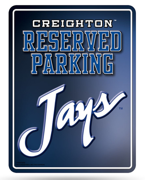 This parking sign has beautiful graphics using a 4 color process on embossed metal. It has a pre-drilled hole for easy hanging. The sign is approximately 8.5"x11" in size. The perfect gift for your favorite sports fan. Made By Rico Industries