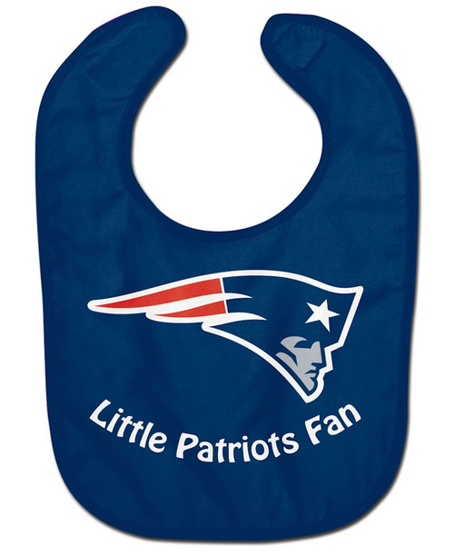 Officially licensed NFL baby bib made of two ply soft polyester front and absorbent cotton terry back. It is decorated with a fun full color imprint. Finished with adjustable baby velcro. Printed in the USA with imported fabric. Made By Wincraft, Inc.