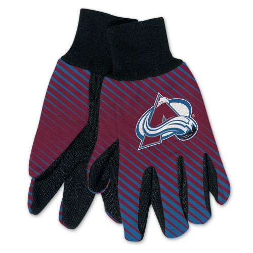 Colorado Avalanche Gloves Two Tone Style Adult Size Colorado Avalanche Gloves Two Tone Style Adult Size