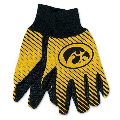 Comfort and style meet with these gloves, featuring the colors and logos of your favorite Collegiate team. These gloves are constructed of heavyweight cotton twill with rubber grips on the palms. Not only will these gloves keep your hands warm during the cold winter months, but can also be used to keep your hands clean while doing yard &amp; garden work. Made By Wincraft, Inc