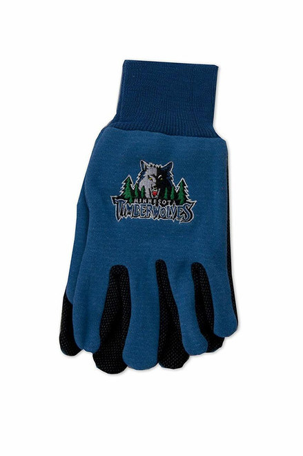 Minnesota Timberwolves Gloves Two Tone Style Adult Size Special Order