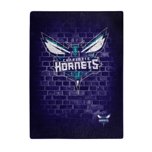 Charlotte Hornets Blanket 60x80 Raschel Street Design Special Order