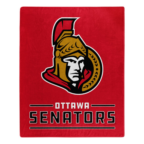 Ottawa Senators Blanket 50x60 Raschel Interference Design Special Order