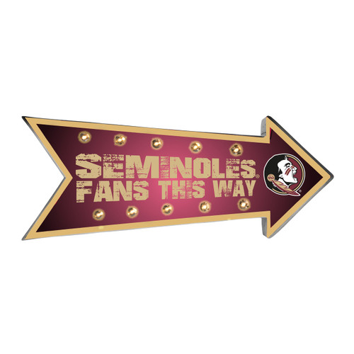 Florida State Seminoles Sign Running Light Marquee