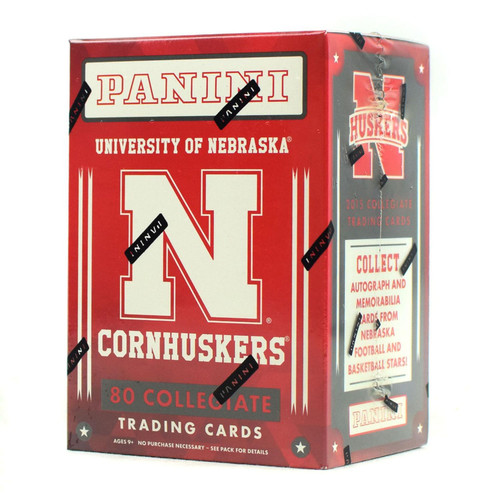 <span style="font-family: arial, helvetica, sans-serif; font-size: x-small;">Look for one Autographs or Memorabilia Cards per Box!</span> <span style="font-family: arial, helvetica, sans-serif; font-size: x-small;">Nebraska Panini College Team Collection features all-time greats from the past in their Cornhusker uniforms. The ultimate product for the Nebraska fan!</span> <span style="font-family: arial, helvetica, sans-serif; font-size: x-small;">The Collection is highlighted by Ndamukong Suh, Roger Craig, Roy Helu Jr., Prince Amukamara, Ameer Abdullah, Kenny Bell, Randy Gregory, Alex Gordon, Cody Asche, Joba Chamberlain, Terran Petteway, and Tyronn Lue.</span> <span style="font-family: arial, helvetica, sans-serif; font-size: x-small;">Panini College Set contains the following inserts and parallels: Honors, Signatures, Memorabilia, Nebraska Silver, Nebraska Gold and Nebraska Black. Honors Silver features silver holographic foil.</span> <span style="font-family: arial, helvetica, sans-serif; font-size: x-small;">Parallels, inserts, autograph and memorabilia cards sequentially numbered to 99, 25 and 10.<br /><br />Featured cards of Cornhuskers history.<br /><br />Find Autographs &amp; Memorabilia Cards from some of the Greatest Stars of Nebraska Including: Ameer Abdullah, Terran Petteway, Roger Craig, Ahman Green, Kenny Bell, Prince Amukamara, Quincy Enunwa, Alex Gordon, &amp; Niles Paul.<br /><br /><span>10 Packs per Box | 8 Cards per Pack.</span><br /></span>