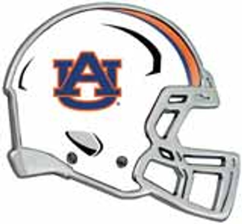 This 3.2"x 3" Helmet Shaped Auto Emblem is made from heavy metal and triple chrome plated for a long lasting great look. It features a full-color domed insert highlighting your teams helmet! Made to last for years. Comes with easy to use peel and stick foam adhesive (which is strong and shaped to match the design; not strips). Officially Licensed Product exclusively by Stockdale. USA decorated. Made By Stockdale Technologies