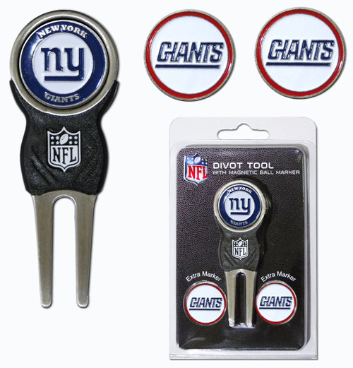 New York Giants Golf Divot Tool with 3 Markers
