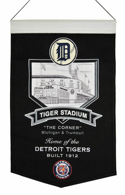 Honoring the iconic venues of the past and present, these banners showcase the unique look of each stadium through a vintage style pen and ink illustration drawing. Made by Winning Streak Sports.