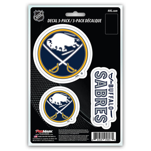 Includes 3 adhesive decals.  Decals are die-cut and made of premium clear vinyl material.  UV resistant lamination for outstanding durability.  Made in the USA by Team Promark.