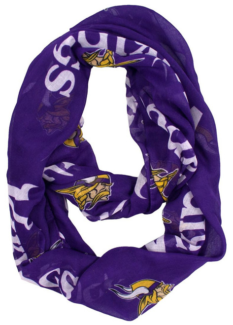 Made from a sheer fabric and printed with your favorite team's logo. This lightweight scarf can be worn in multiple fashion-friendly ways. Made By Little Earth