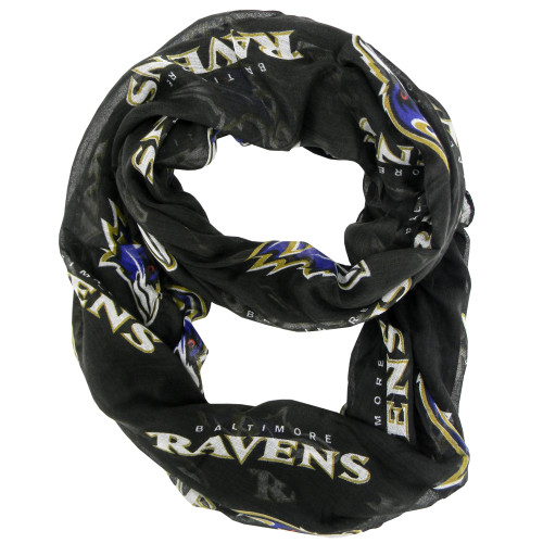 Baltimore Ravens Scarf Infinity Style Alternate
