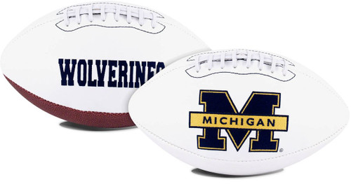 This full size football makes a wonderful collectible piece. They have the school logo embroidered on the front. These are also perfect for autographs. Made By Jarden