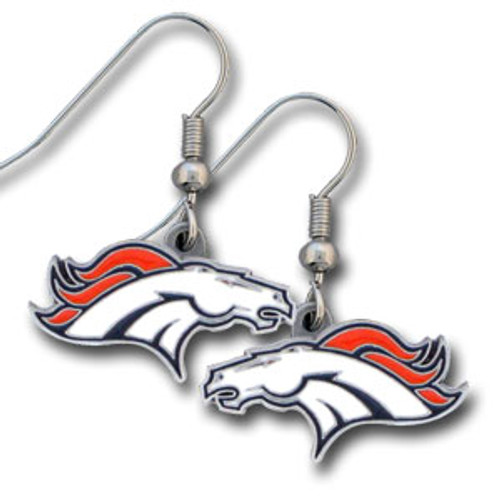 These dangle earrings are fully cast with exceptional detail and a hand enameled finish. The earrings have hypoallergenic fishhook posts. A great way to show off your NFL team spirit!. Made By Siskiyou