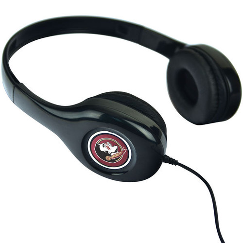Proudly represent your team with these over-ear headphones! They feature authentic graphics on each ear that'll put your die-hard fandom on notice. Everyone will know where your loyalties lie when you sport these festive team headphones!
