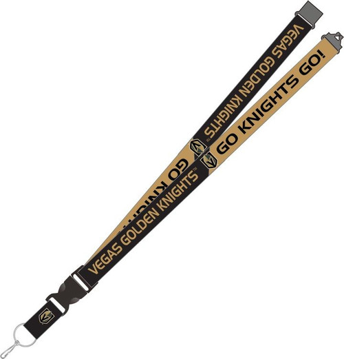 You know your favorite team's slogan so make sure everyone else know its with this slogan lanyard. Each nylon lanyard measures approximately 22" in length and is decorated with vibrant sublimated team colored graphics and team slogan. It features a breakaway tab and quick release buckle, ideal for car keys, ID badges and more.? 100% Nylon. Officially licensed.