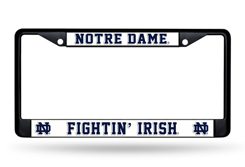 Heavy-duty chrome frame features your the team name and logo in raised letters and vibrant team colors, with pre-drilled holes for easy mounting on any vehicle. Made by Rico Industries.