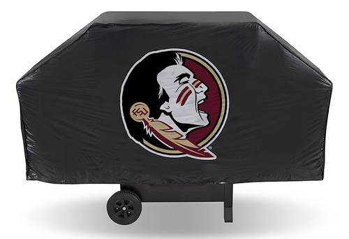 Show your favorite team and protect your barbeque grill at the same time! The cover is made of .10 mil thick heavy duty vinyl and features your favorite team's logo. Will fit most grills up to 68" wide, 35" high and 21" deep. There is a hook and loop velcro closure at the bottom for a secure fit. Made by Rico.