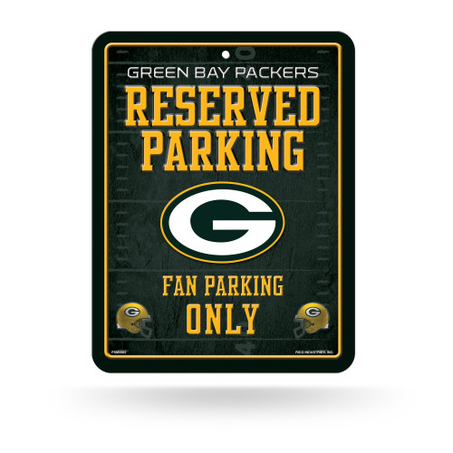 This reserved parking sign has beautiful graphics using a 4 color process on embossed metal. It has a pre-drilled hole for easy hanging. The sign is approximately 8.5x11 inches in size. The perfect gift for your favorite sports fan. Made By Rico Industries.