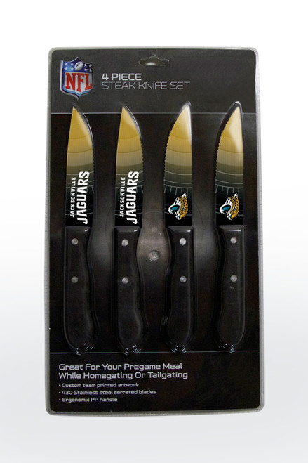 Perfect for your next game night celebration or pregame meal at home or outdoors! 430 stainless steel serrated blade. Custom team printed artwork. Ergonomic polypropylene handle. Double riveted. Easy to clean. Hand wash for best results. Not recommended for dishwasher. Made by The Sports Vault.