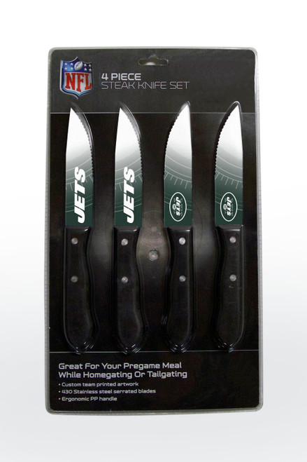 Perfect for your next game night celebration or pregame meal at home or outdoors! 430 stainless steel serrated blade. Custom team printed artwork. Ergonomic polypropylene handle. Double riveted. Easy to clean. Hand wash for best results. Not recommended for dishwasher. Made by The Sports Vault.