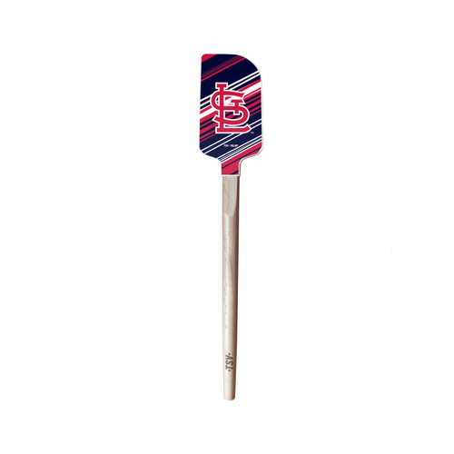 Flexible non-stick silicone spatula. Team logo on one side with wordmark on the opposite side. Made by The Sports Vault.