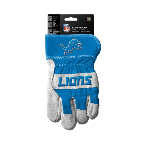Detroit Lions Gloves Work Style The Closer Design