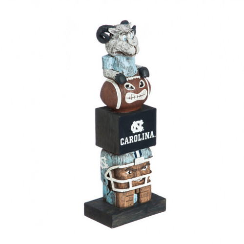 Everyone will want to add this decorative tiki totem to their garden or gameday decor! Inspired by the original Hawaiian style tiki totems, this polystone handpainted sports themed totem shows your team spirit in every element. From the mascot top to the player base and everything in between, were sure to have your friends and neighbors begging to know just where you got this unique product! Approximately 16" tall. Made by Evergreen Enterprises.