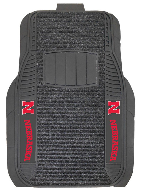 Protect your vehicles flooring while showing your team pride with car mats by FANMATS. The Vinyl and Dual Ribbed Charcoal Carpet construction with non-skid backing ensures a rugged and safe product. The universal fit makes it ideal for cars, trucks, SUVs, and RVs. The officially licensed design in true team colors is permanently molded for longevity. Approximately 20 inches x 27 inches in size and made from 100% recycled material. Made By Fanmats.