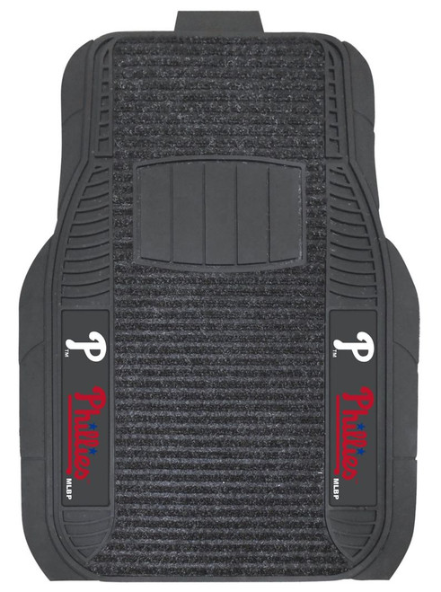 Protect your vehicles flooring while showing your team pride with car mats by FANMATS. The Vinyl and Dual Ribbed Charcoal Carpet construction with non-skid backing ensures a rugged and safe product. The universal fit makes it ideal for cars, trucks, SUVs, and RVs. The officially licensed design in true team colors is permanently molded for longevity. Approximately 20 inches x 27 inches in size and made from 100% recycled material. Made By Fanmats.