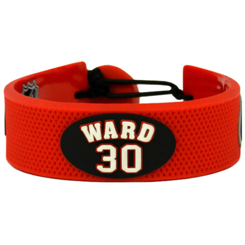 Support your team by wearing a classic team  bracelet! This handmade bracelet is made of genuine leather. The bracelet also features a ceramic bead and elastic loops for closure. There are two loops for adjustable sizing, making sure your bracelet is secure. One size fits all, and will fit most children and adults. Not recommended for children under 5. Made By Gamewear