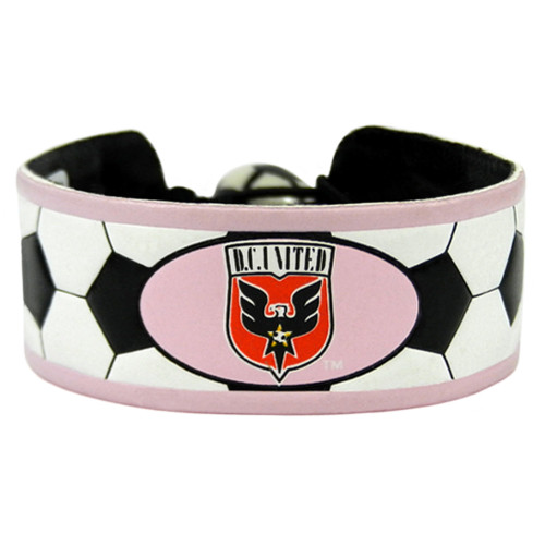 Support your team by wearing a classic team  bracelet! This handmade bracelet is made of genuine leather. The bracelet also features a ceramic bead and elastic loops for closure. There are two loops for adjustable sizing, making sure your bracelet is secure. One size fits all, and will fit most children and adults. Not recommended for children under 5. Made By Gamewear