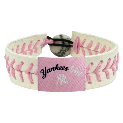 New York Yankees Bracelet Baseball Pink Yankee Girl CO