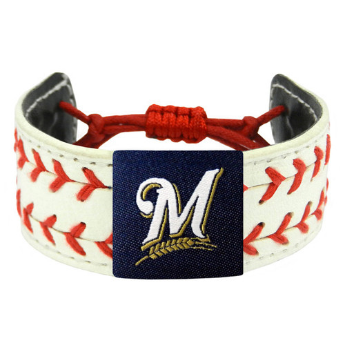 Support your team by wearing a classic team  bracelet! This handmade bracelet is made of genuine leather. The bracelet also features a ceramic bead and elastic loops for closure. There are two loops for adjustable sizing, making sure your bracelet is secure. One size fits all, and will fit most children and adults. Not recommended for children under 5. Made By Gamewear