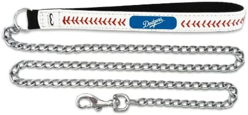 Los Angeles Dodgers Pet Leash Leather Rope Baseball Size Medium CO