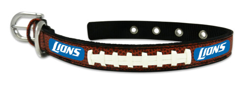 Your pet can wear the game like never before with these stylish, officially licensed football lace collars from GameWear. Each collar is handcrafted from football leather and laces, and emblazoned with your favorite teams logo and colors. Get your favorite four-legged friend in the game with these officially licensed collars from GameWear!! Size Small fits 10 - 14 inches, Medium fits 14 - 20 inches, and Large fits 18 - 26 inches. Made By Gamewear