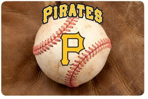 Pittsburgh Pirates Pet Bowl Mat Classic Baseball Size Large CO