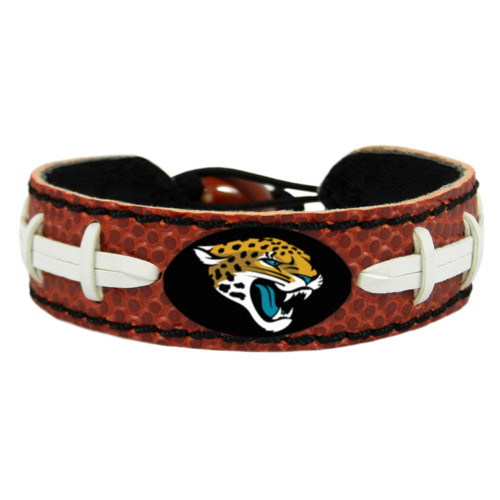 Support your team by wearing a classic team  bracelet! This handmade bracelet is made of genuine leather. The bracelet also features a ceramic bead and elastic loops for closure. There are two loops for adjustable sizing, making sure your bracelet is secure. One size fits all, and will fit most children and adults. Not recommended for children under 5. Made By Gamewear